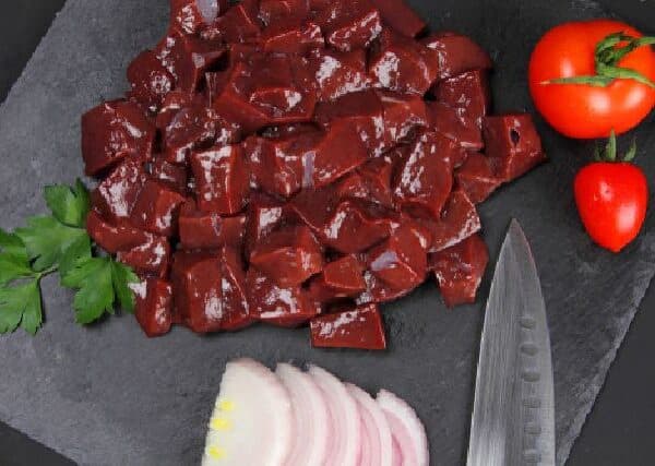 كبده عصافيري متبله نصف كيلو